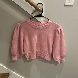 Light Pink Crop Sweater, Size M
